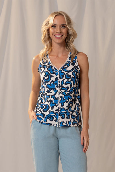Singlet 18561 Blauw
