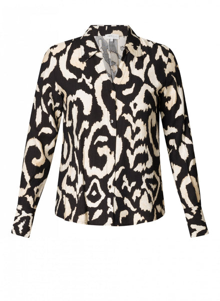 blouse 17425 Zwart